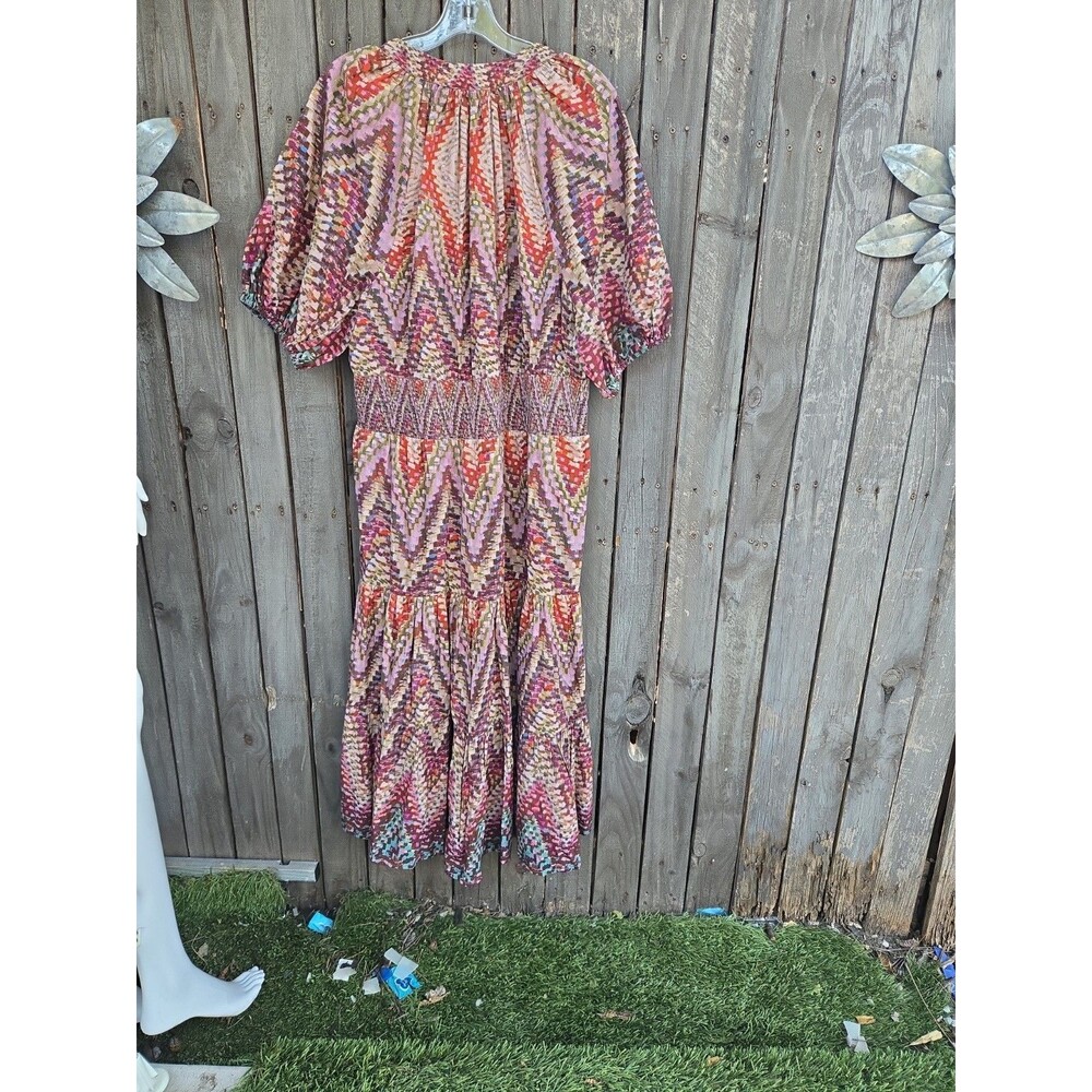 Anthropologie Conditions Apply Zig Zag Tiered Maxi Dress Womens size 20w - Picture 7 of 10